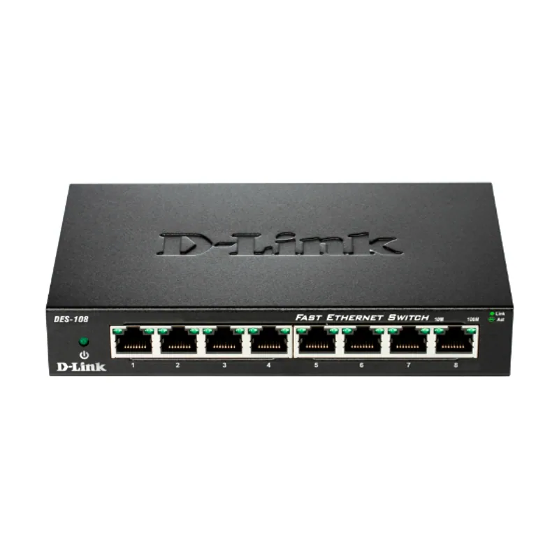 D-Link 8-PORT 10/100 Metal Housing