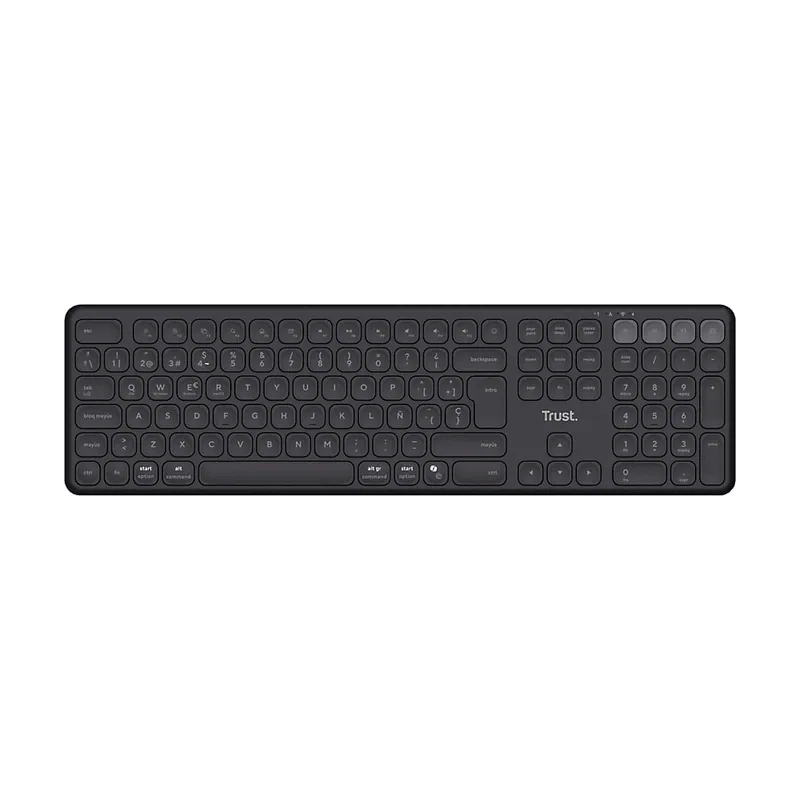 Trust Wireless Vaiya Multidispositivo DE TAMA??O Completo Negro 25635