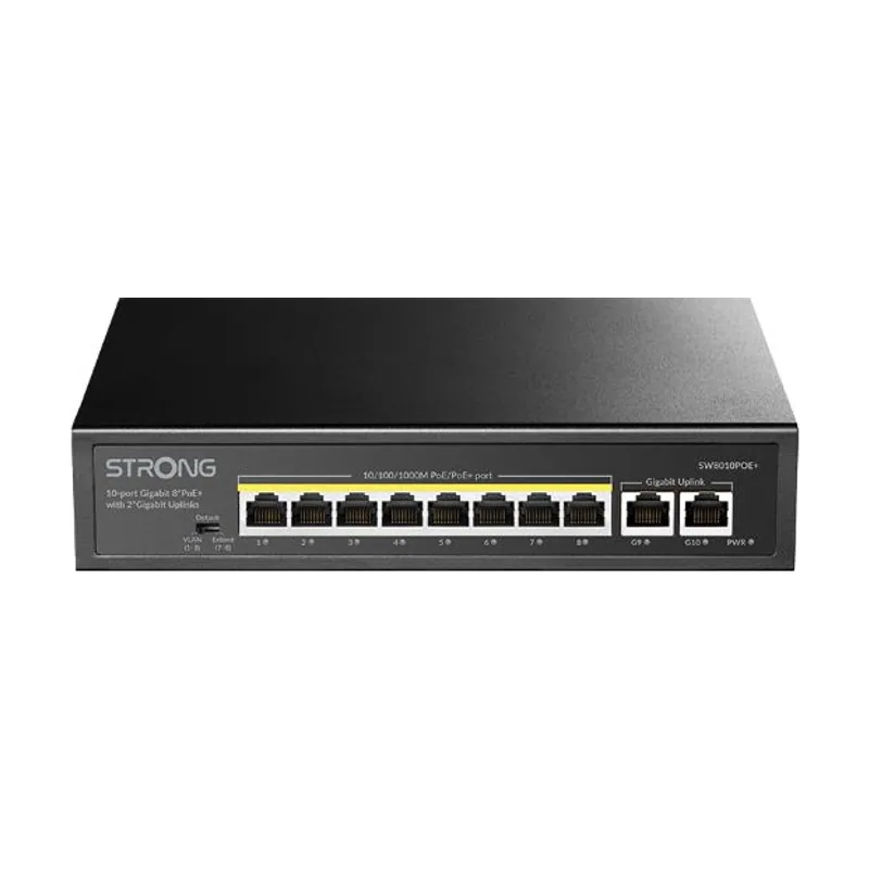 Strong Switch 8 POE CON 2 Enlaces Ascendentes Ethernet
