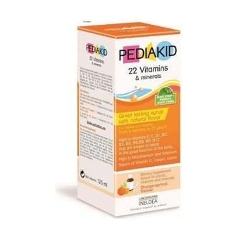 Ineldea Pediakid 22 Vitaminas y Oligoelementos 125 ml