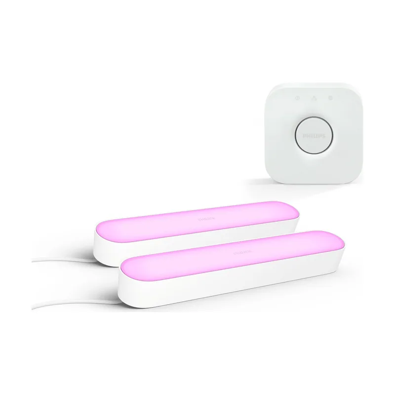 Philips Hue Pack Barras Led Play Blancas x2un + Bridge