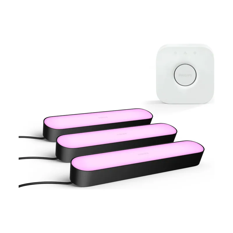 Philips Hue Pack Barras Led Play Negras 2 + 1 Extensión + Bridge