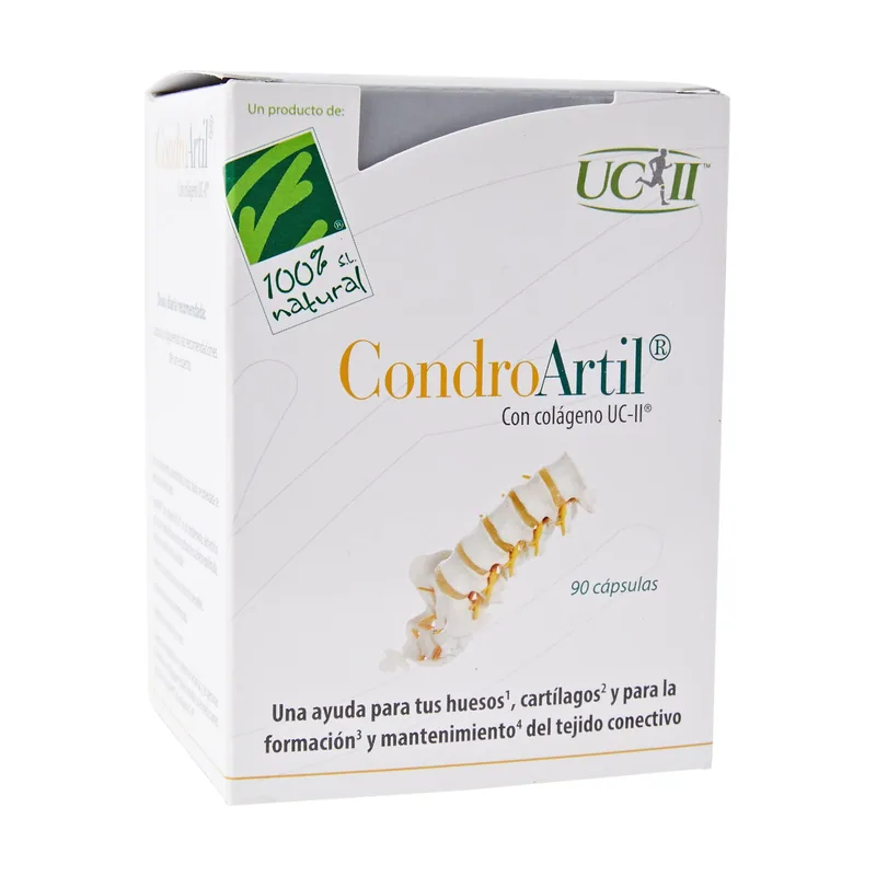 100% Natural Condroartil Con Colágeno Uc-Ii 90 Cápsulas