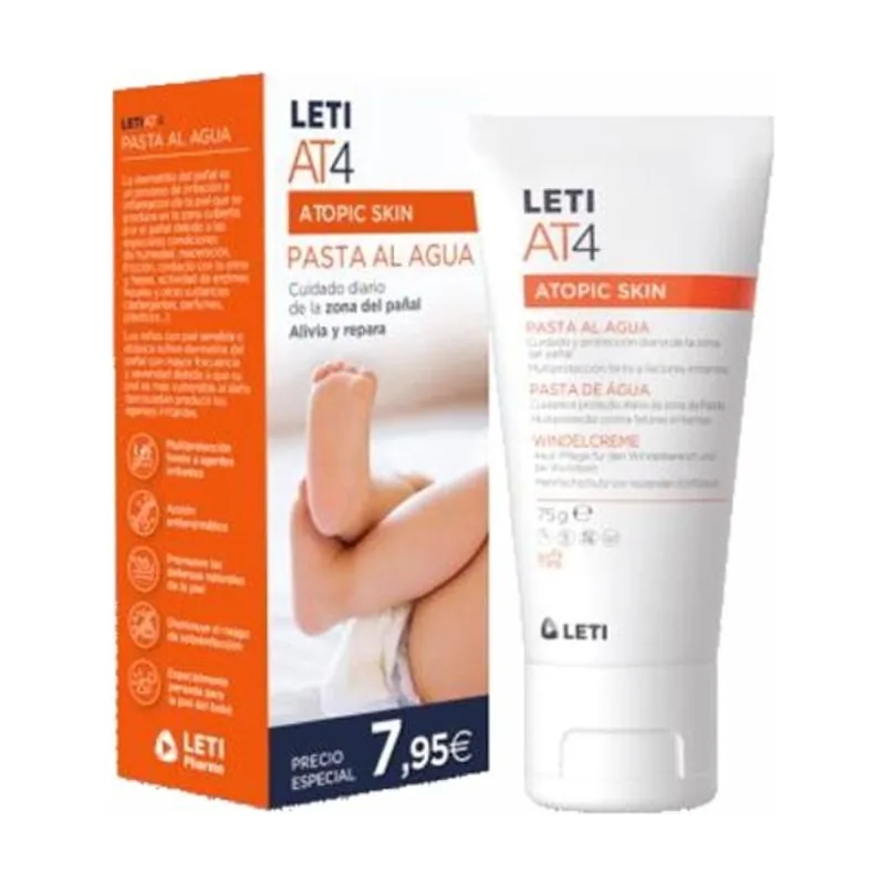 Leti Labs LETI AT4 Pasta al Agua Piel Atópica 2x75g 2ª 40%