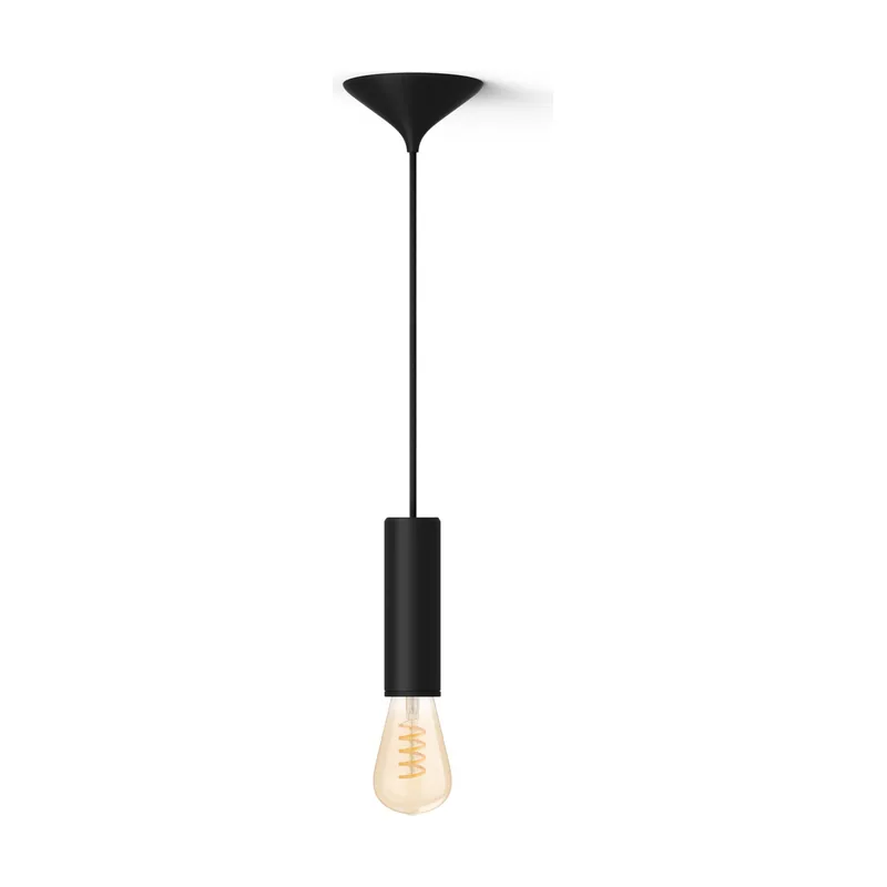Philips Hue Pack Cable Negro Para Bombilla De Filamento m + Bombilla De Filamento St72