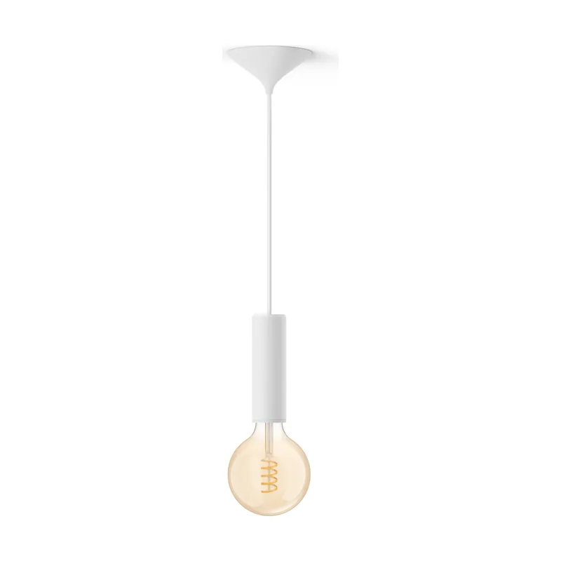Philips Hue Pack Cable Blanco Para Bombilla De Filamento m + Bombilla De Filamento G125 globo