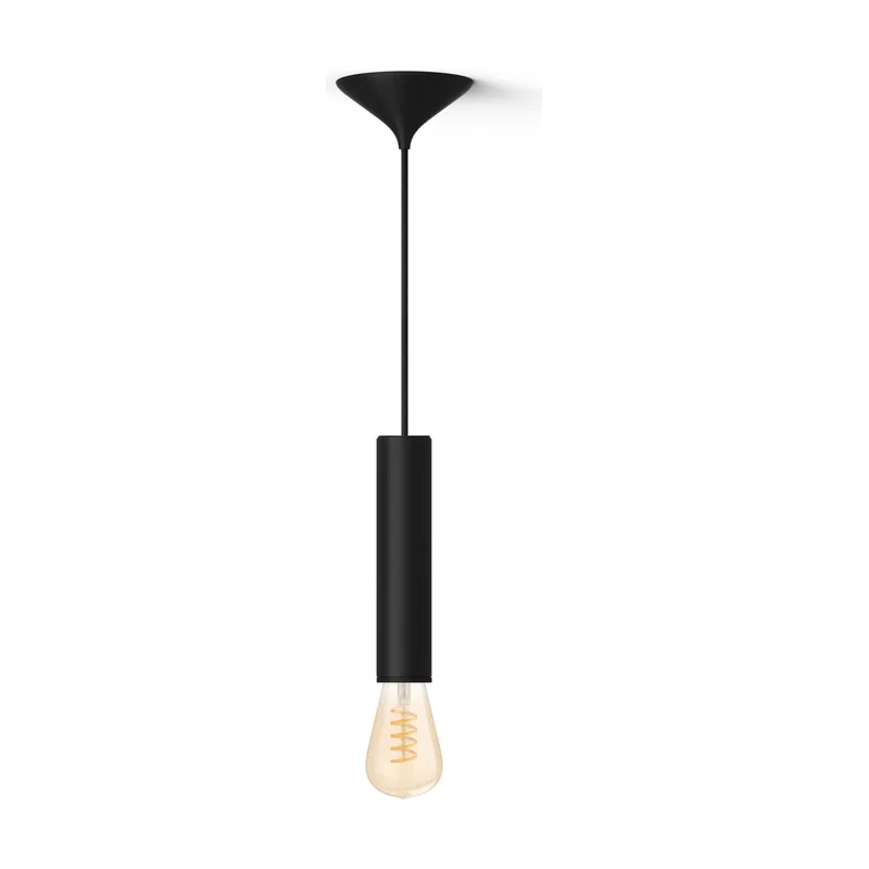 Philips Hue Pack Cable Negro Para Bombilla De Filamento l + Bombilla De Filamento St72