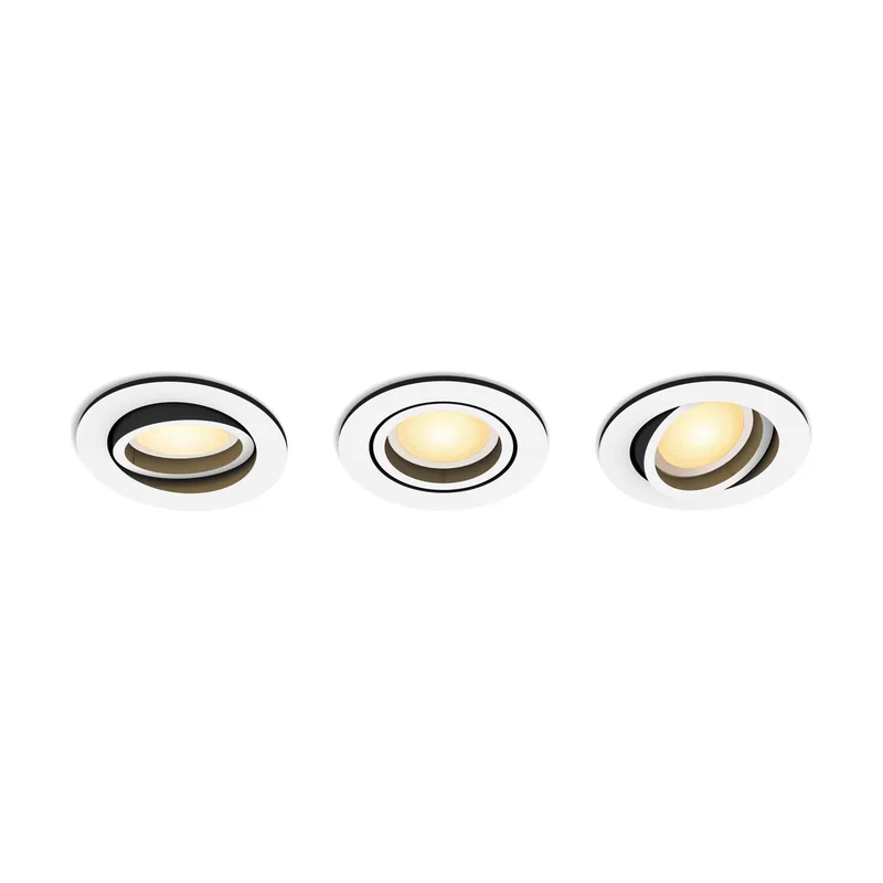 Hue White Ambiance Focos Empotrables Milliskin paquete 3
