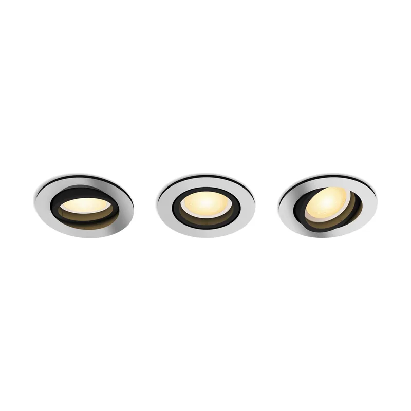 Hue White Ambiance Focos Empotrables Milliskin paquete 3