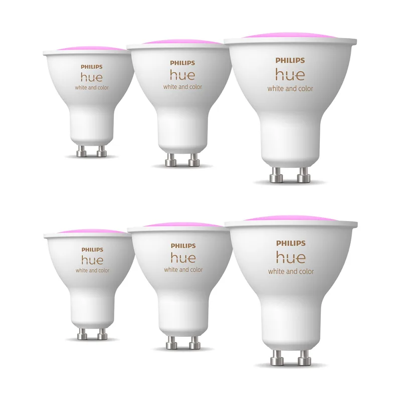 Philips Hue Super Pack X6 Bombillas Inteligentes Gu10