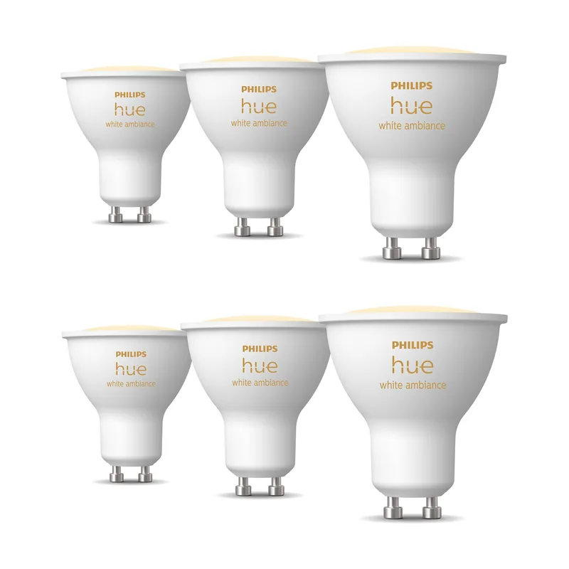 Philips Hue Super Pack X6 Bombillas Inteligentes Gu10