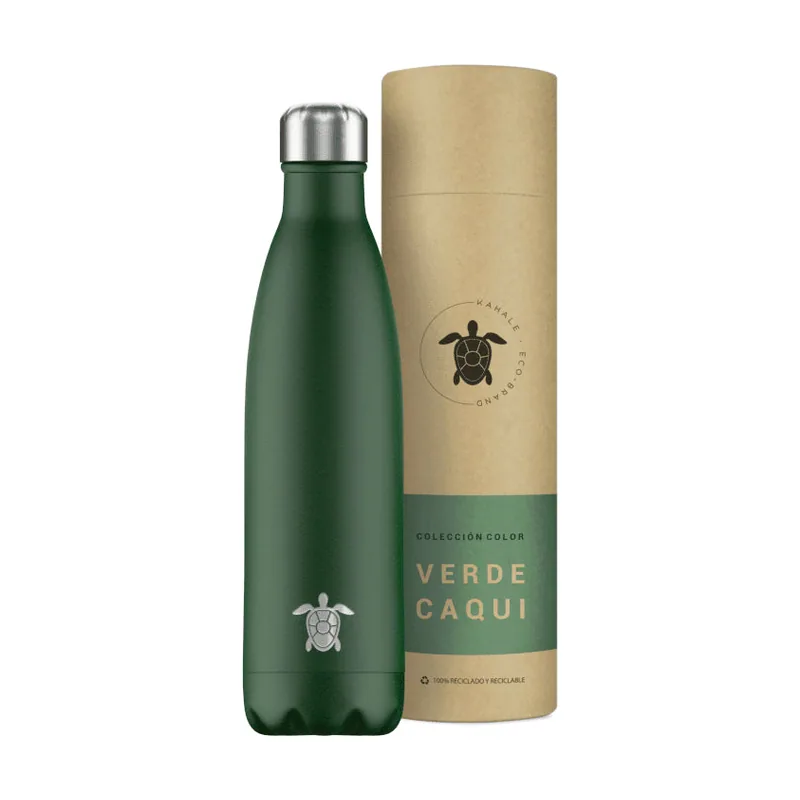 Kahale Botella Térmica Acero Inoxidable Verde Caqui 750ml