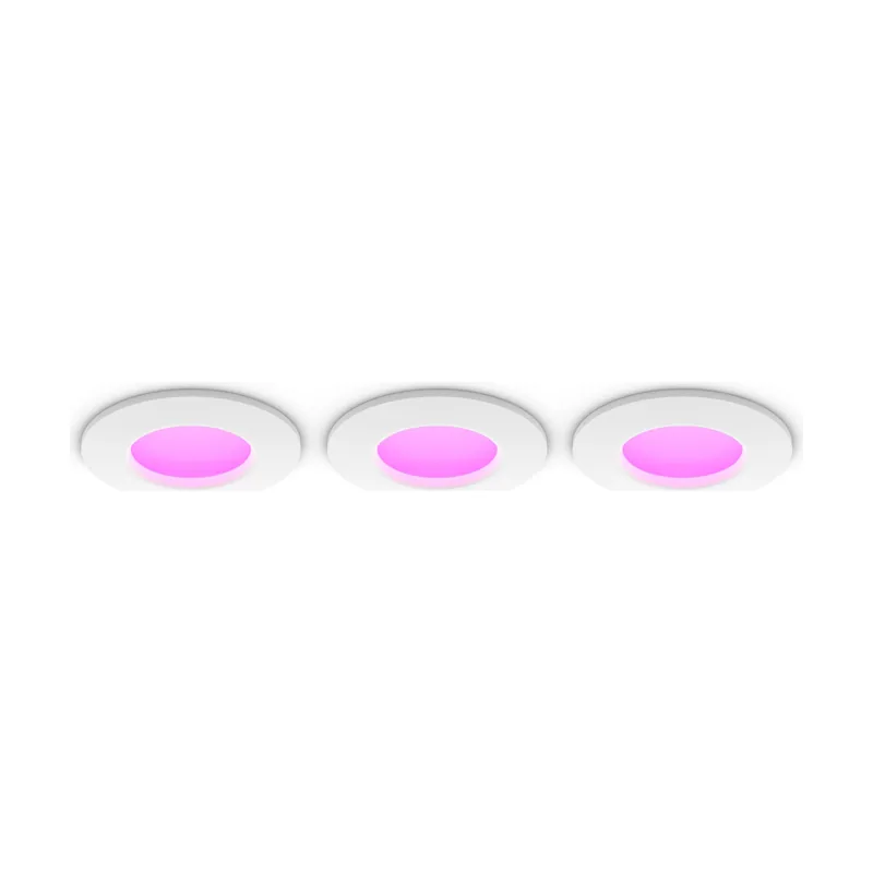 Philips Hue White & Ambiance Empotrable Fino 90 mm Paquete De 3