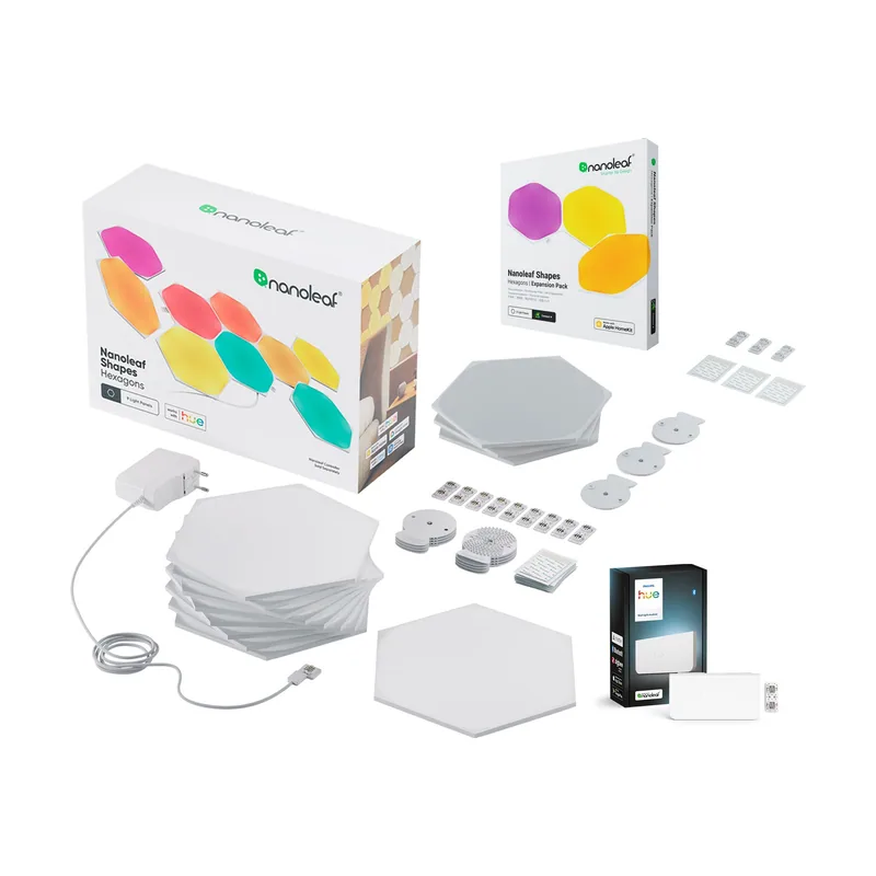 Philips Hue Wall Panel Hexagon Starter Set 12 Panels + Wall
