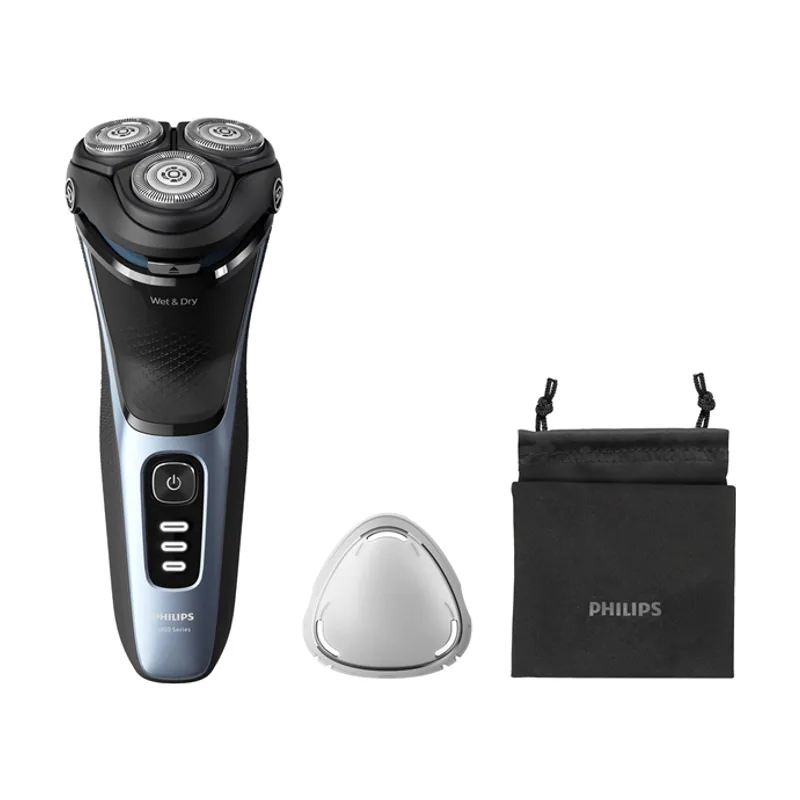 Philips S3243/12 3 Cabezales Flexibles 5D USO EN Humedo Y Seco Inalambrica Recargable